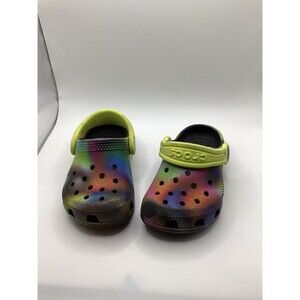 Crocs Toddlers Classic Tie Dye Clog Sandals - Size C6